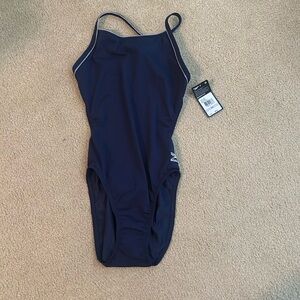 Navy Blue NWT & LINER speedo Swimsuit